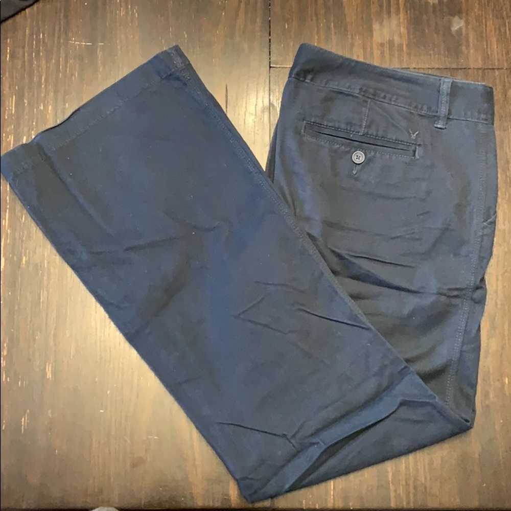Lightly used American Eagle blue khaki pants.